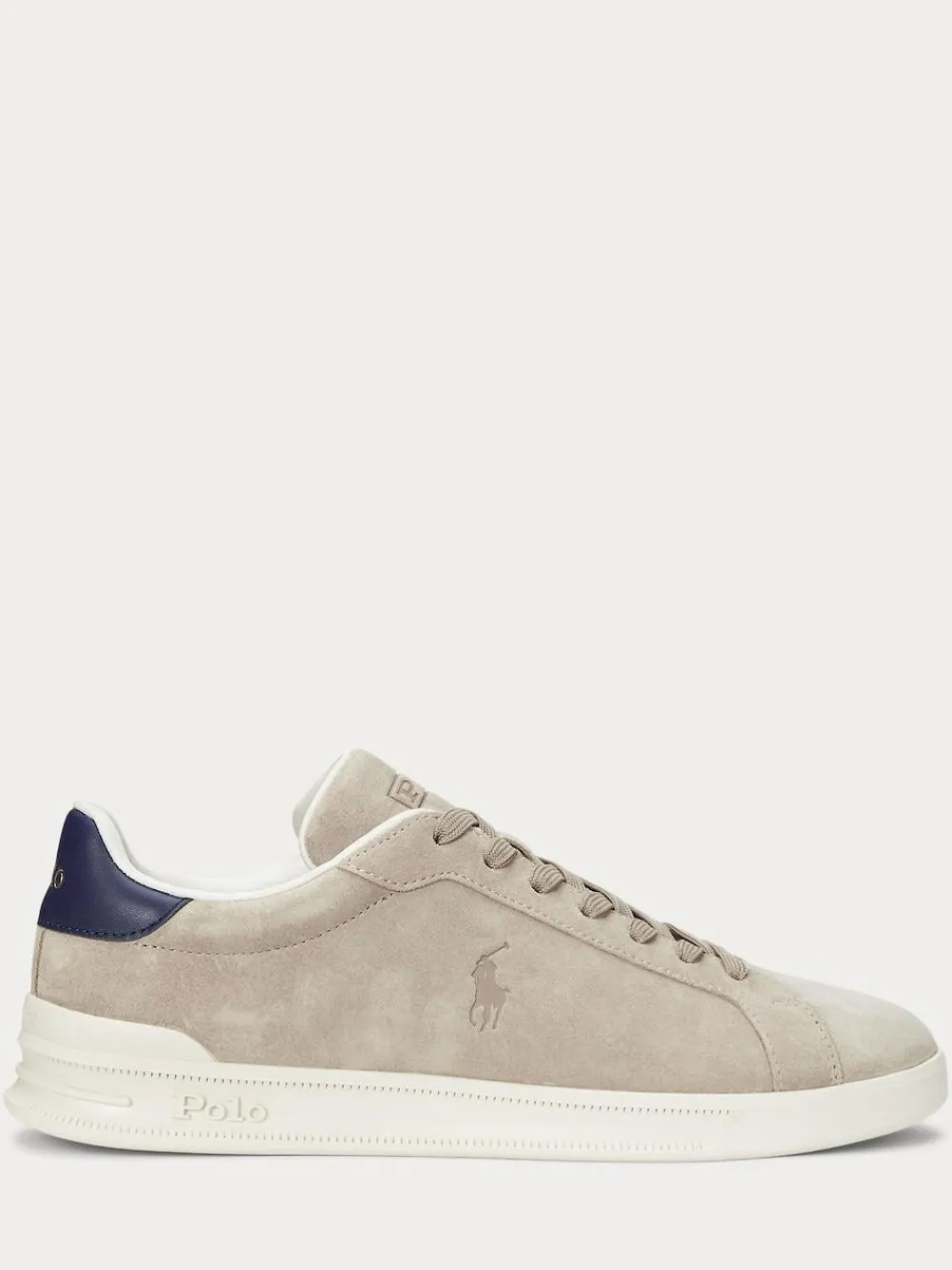 Outlet Polo Ralph Lauren Natural Heritage Court II Leather Trainers