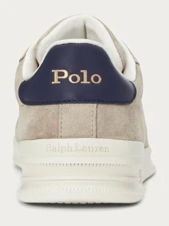 Outlet Polo Ralph Lauren Natural Heritage Court II Leather Trainers