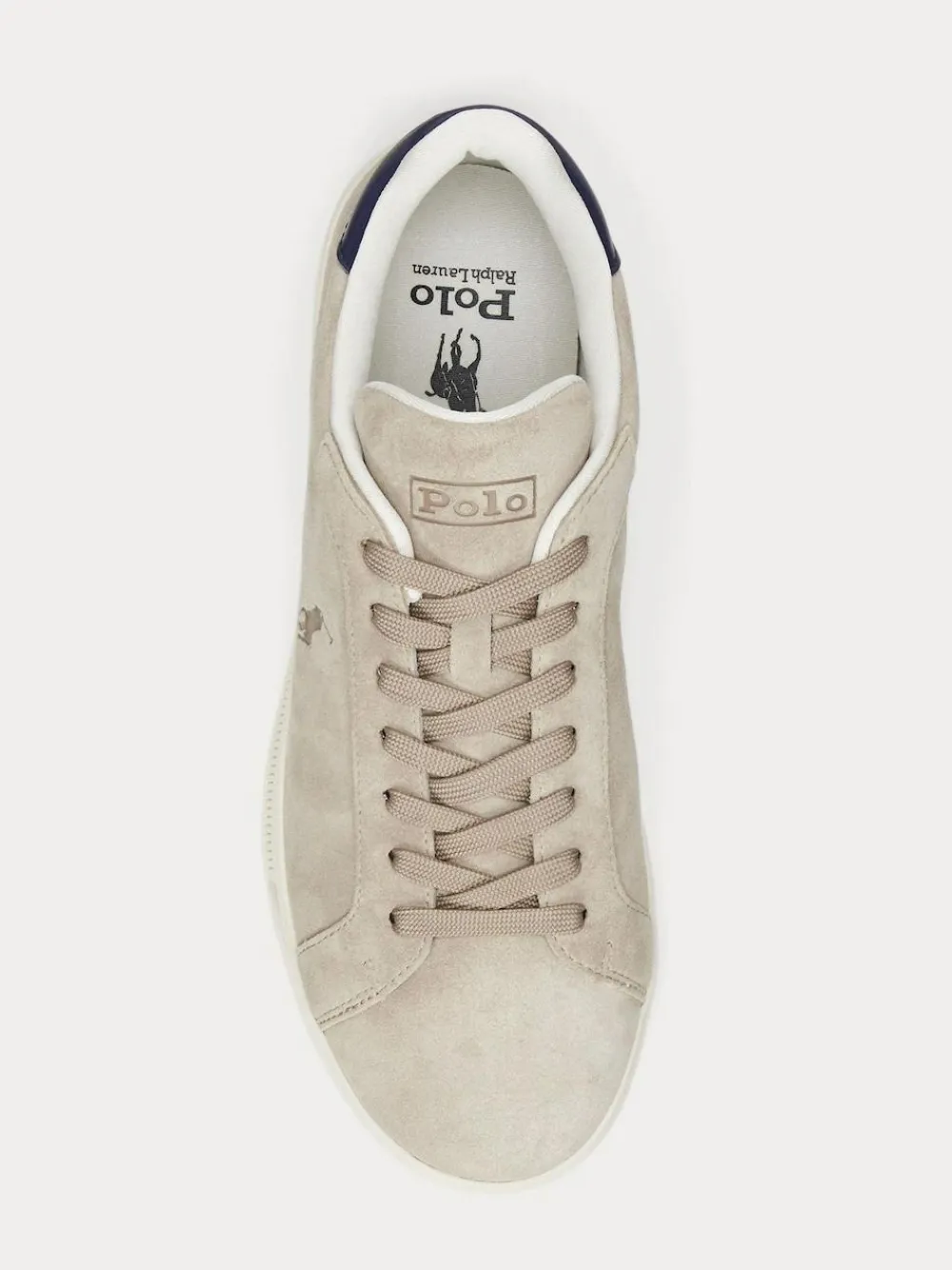 Outlet Polo Ralph Lauren Natural Heritage Court II Leather Trainers