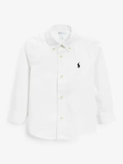 Polo Ralph Lauren White Baby Boys Oxford Shirt^BOY Shirts
