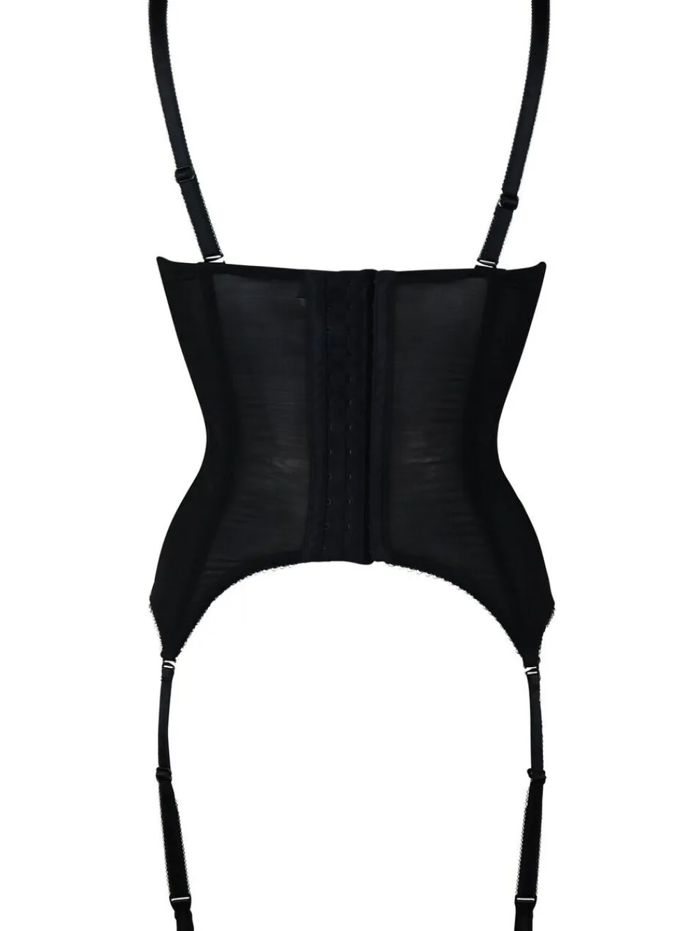 Best Pour Moi Black Amour Padded Underwired Strapless Basque Bra