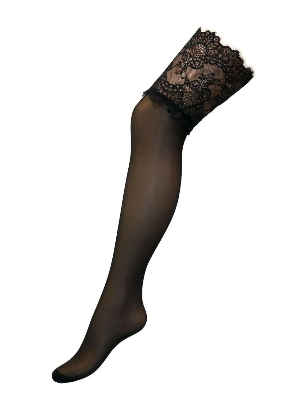 Pour Moi Deep Eyelash 15 Denier Lace Hold-Ups^Women Socks & Tights