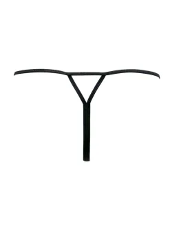 Hot Pour Moi Black G-String For Your Eyes Only High Waist Crotchless Thong