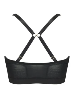 Online Pour Moi India Front Fastening Underwired Bralette Black