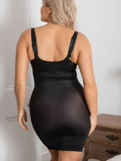 Pour Moi Black Lingerie Hourglass Shapewear Firm Tummy Control Wear Your Own Bra Slip^Women Shapewear