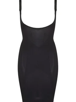 Pour Moi Black Lingerie Hourglass Shapewear Firm Tummy Control Wear Your Own Bra Slip^Women Shapewear