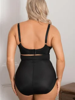Best Pour Moi Lingerie Hourglass Shapewear Firm Tummy Control High Waist Knickers Black