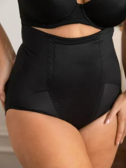 Best Pour Moi Lingerie Hourglass Shapewear Firm Tummy Control High Waist Knickers Black