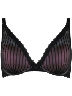 Pour Moi Black Luxe Linear Contour Lightly Padded Bra^Women Dd+ Range