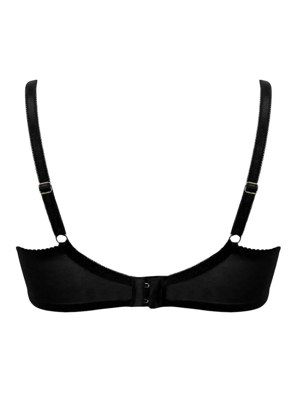 Online Pour Moi Black Non Padded Underwired Fleur Balconette Bra