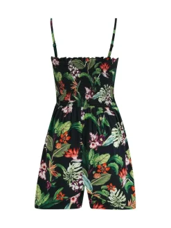 Pour Moi Strapless Shirred Bodice Woven Beach Playsuit^Women Jumpsuits & Playsuits