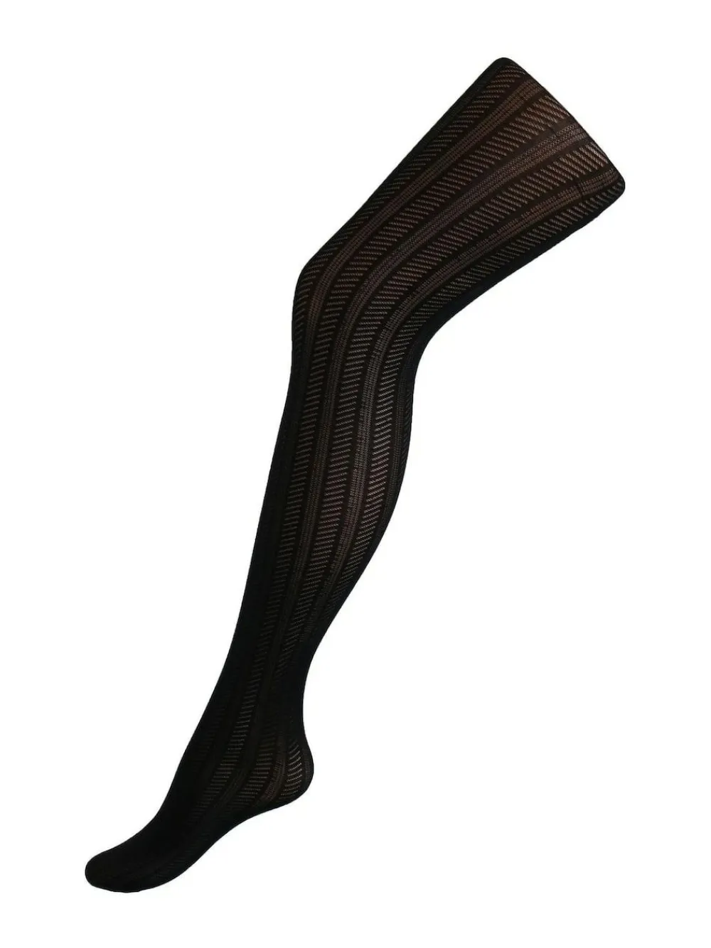 Discount Pour Moi Black Stripe Lace Tights