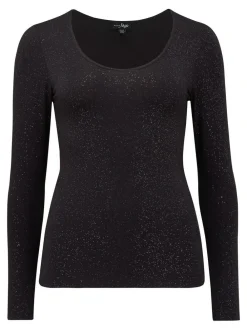 Online Pour Moi Glittler Black Long Sleeve Second Skin Thermal
