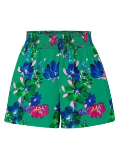 Sale Pour Moi Viscose Beach Shorts Green Ground