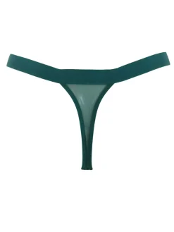 Sale Pour Moi India Embroidery Thongs Green