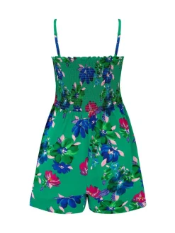 Pour Moi Strapless Shirred Bodice Woven Beach Playsuit^Women Jumpsuits & Playsuits