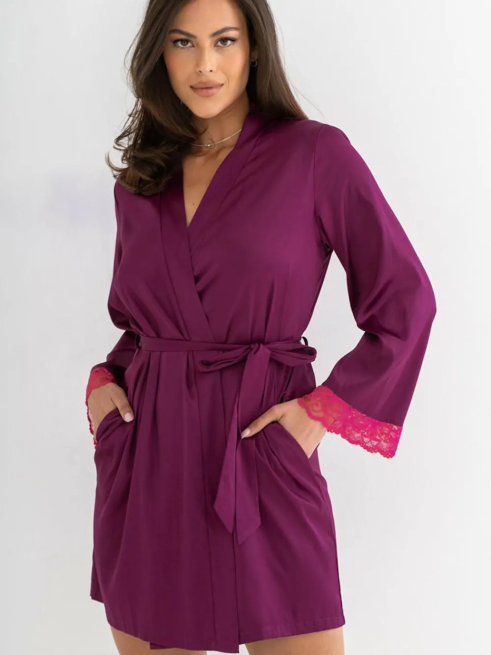 Pour Moi Purple Dusk Short Dressing Gown