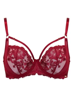 Pour Moi India Bold Floral Embroidery Non Pad Bra^Women Dd+ Range|Bras