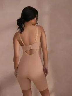 Best Next DD+ Minimising Bandeau Tummy Control Thigh Smoother Praline Nude