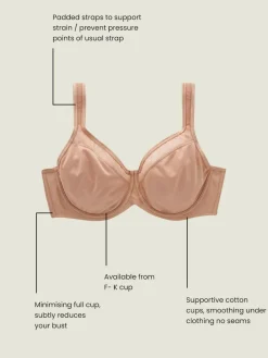 Next F-K Ultimate Support Cotton Minimiser Padded Strap Bra^Women Bras