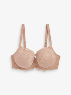 Sale Next Pad Balcony DD+ Lace Bra Praline Nude