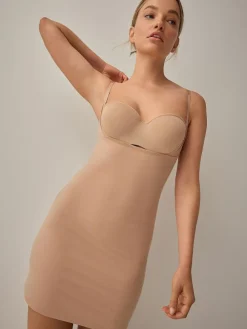 Outlet Next Shaping Medium Control Premium Cotton Wear Your Own Bra Slip Praline Nude