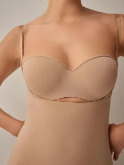 Outlet Next Shaping Medium Control Premium Cotton Wear Your Own Bra Slip Praline Nude