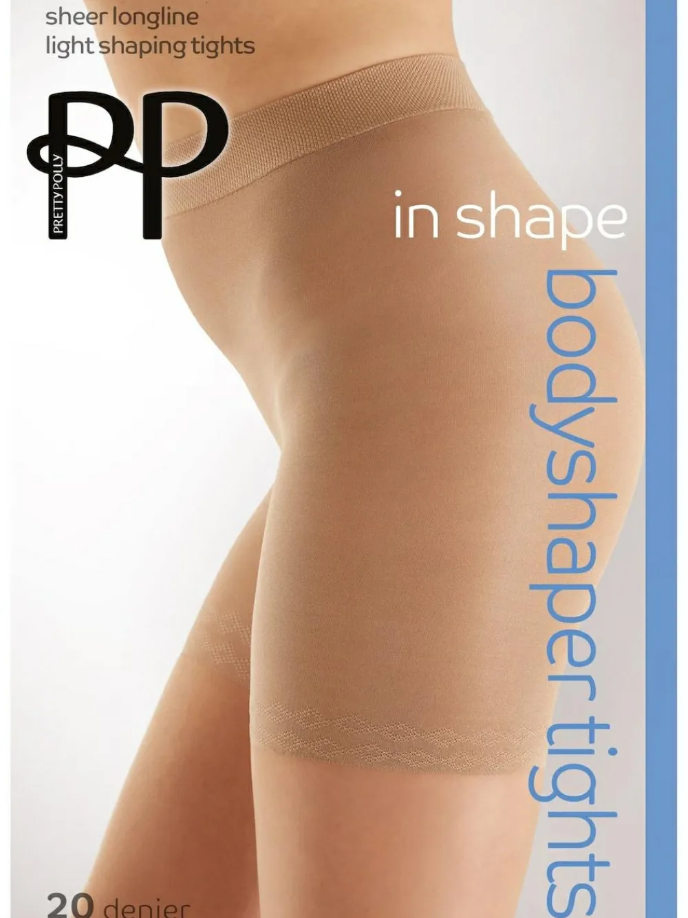 Pretty Polly Bodyshaping Sheet Longline Tights 20 Denier 2 Pack^Women Socks & Tights