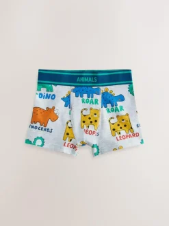 Clearance Next Boxers Trunks 5 Pack (1.5-16yrs) Primary Animals