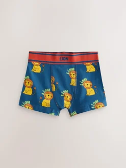 Clearance Next Boxers Trunks 5 Pack (1.5-16yrs) Primary Animals