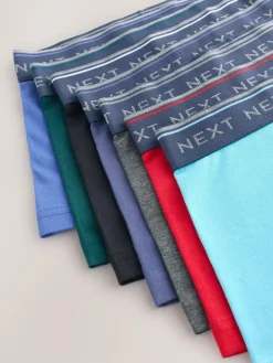 Next Primary Colours with Black Waistband Trunks 7 Pack (2-16yrs)^BOY Underwear
