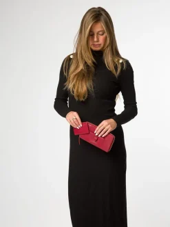 Online Pure Luxuries London April Leather Purse Red