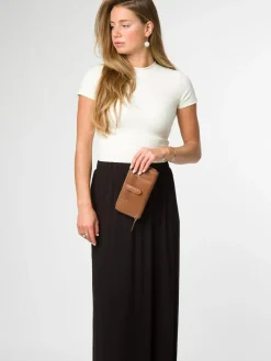 Online Pure Luxuries London April Leather Purse Brown