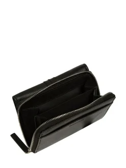 Sale Pure Luxuries London 'Hailey' Leather Purse Black