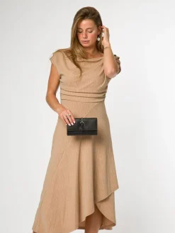 Clearance Pure Luxuries London 'Harriet' Leather Purse Black