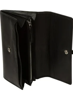 Clearance Pure Luxuries London 'Harriet' Leather Purse Black