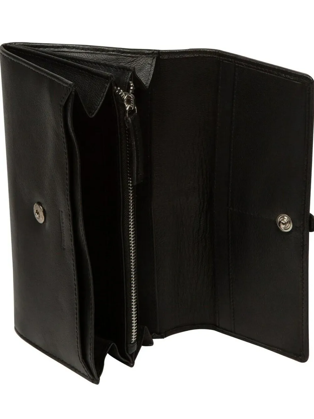 Clearance Pure Luxuries London 'Harriet' Leather Purse Black
