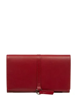 Pure Luxuries London Isla Leather Purse Red