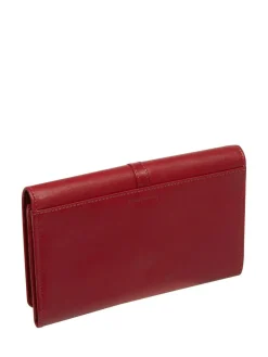 Pure Luxuries London Isla Leather Purse Red