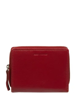 Pure Luxuries London 'Leah' Leather Purse Red