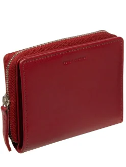 Pure Luxuries London 'Leah' Leather Purse Red