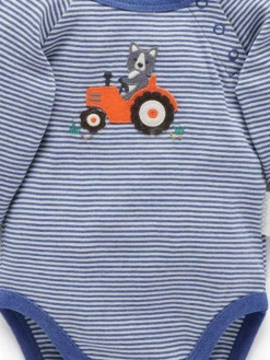 New Purebaby Bodysuits 2 Pack Blue