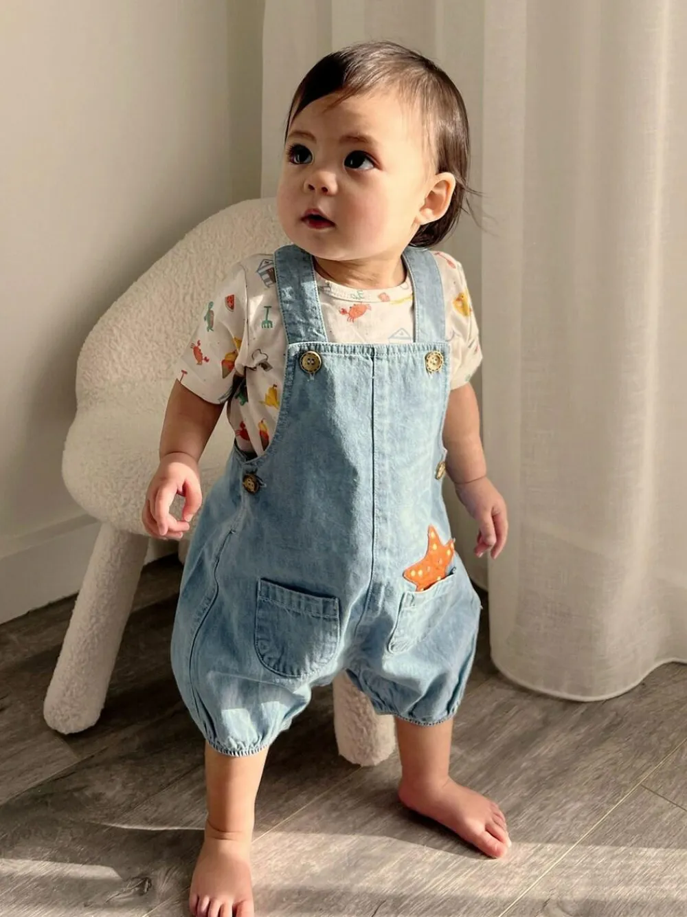 Purebaby Blue Dungaree And T-Shirt Set^BOY Dungarees