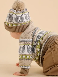 Discount Purebaby Brown Sheep Dog Beanie