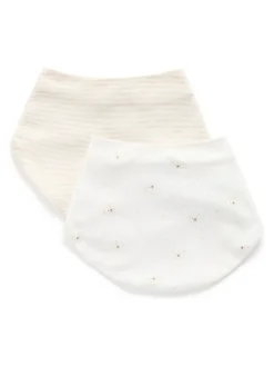 Purebaby Essential Dribble Bibs 2 Pack^ Bibs