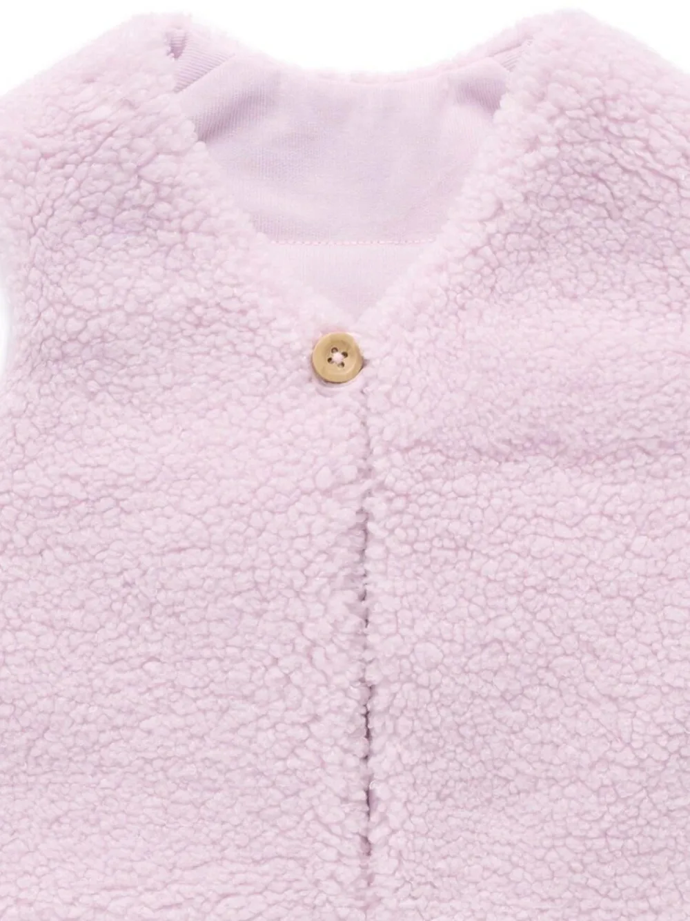 Clearance Purebaby Natural Shearling Reversible Vest