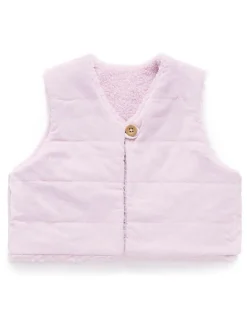 Clearance Purebaby Natural Shearling Reversible Vest
