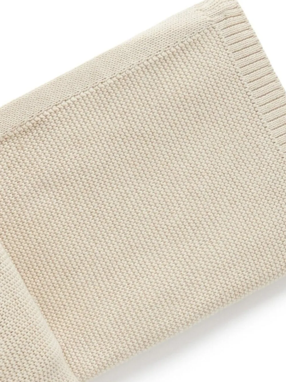 Outlet Purebaby Textured Knit 100% Cotton Blanket Natural