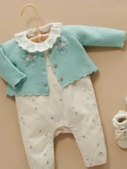 Discount Purebaby Nude Ruffle Pointelle Bodysuit