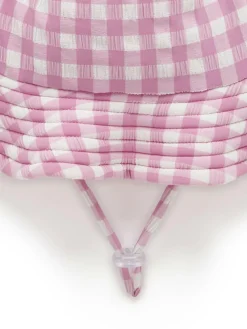 Purebaby Pink Broad Brim Swim Hat^ Hats & Scratch Mitts|Hats, Gloves & Scarves